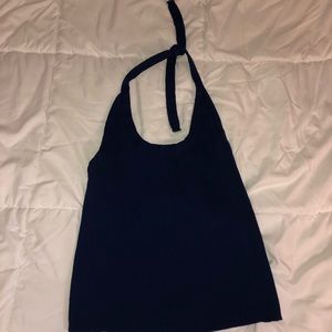 Vintage American Apparel Halter Top- Navy Blue